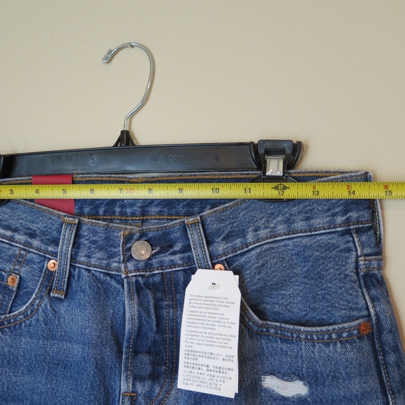 Levi's 501 Tapered Leg Rose Embroidered Jeans *NWT - Picture 8 of 8